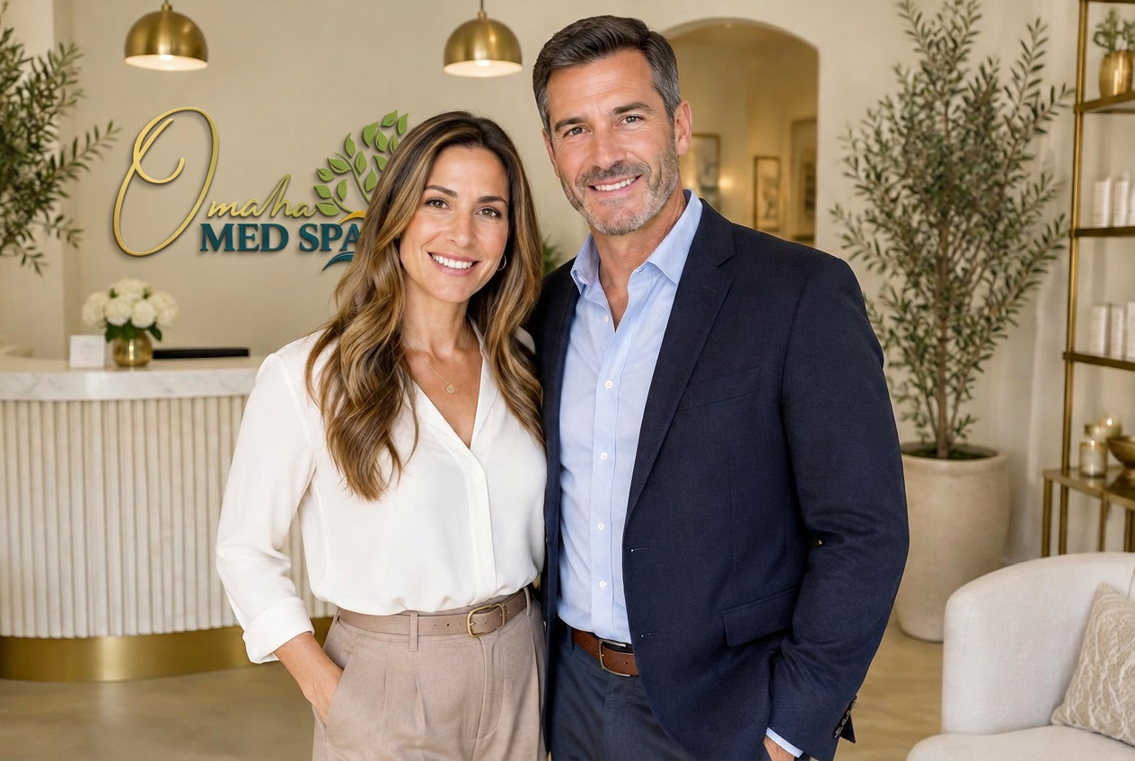 Liz and Kurk incoming owners of Omaha Med Spa in West Omaha NE